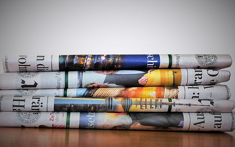 Newspaper Art Collage
